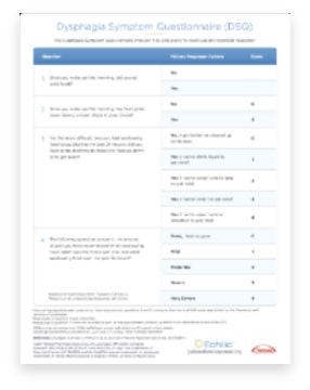 Dysphagia Symptom Questionnaire (DSQ)